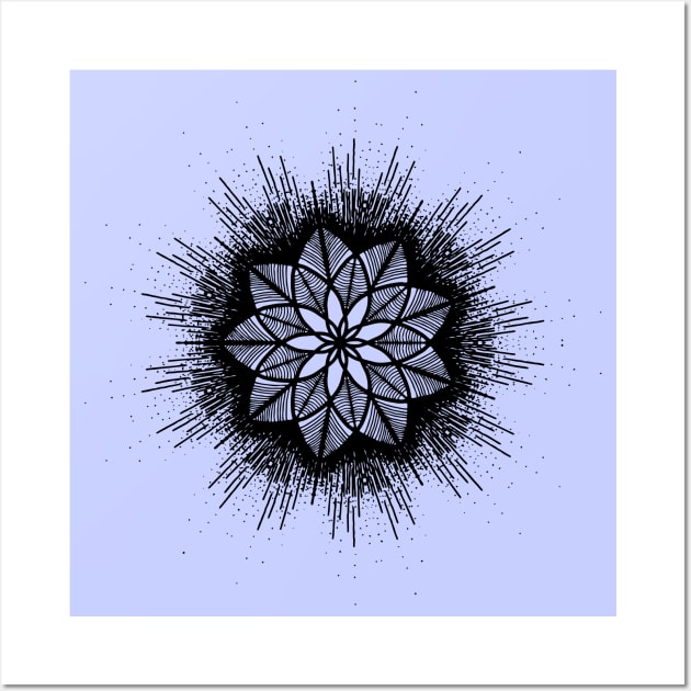 Beautiful Star Mandala Graphic Art GC-013 Wall Art by GraphicCharms